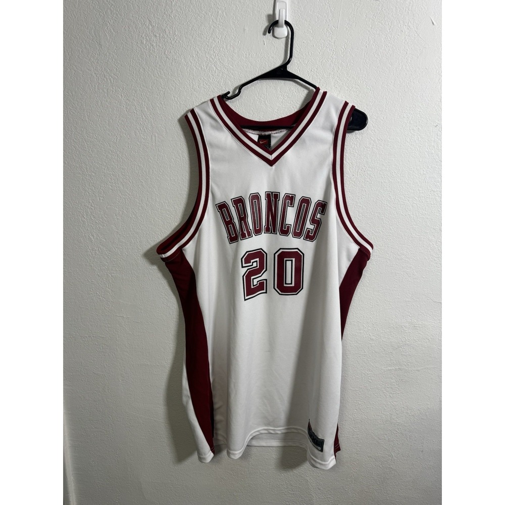 Vintage Nike Santa Clara Broncos‎ #20 Basketball Jersey / Size XL